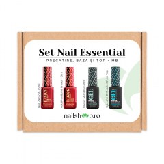 Set Nail Essential - Pregatire, Baza si Top - MB