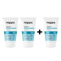 Set 2+1 gratis - Crema hidratanta pentru picioare uscate cu 5% uree - 150 ml - Nappa