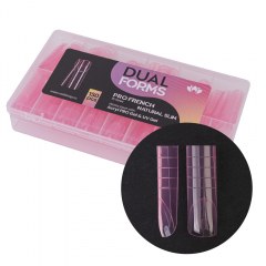 Tips Pro French Natural Slim Dual Forms - set 150 buc.