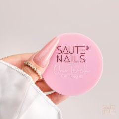 Gel UV Saute Nails One Touch Glitter Natural 30gr