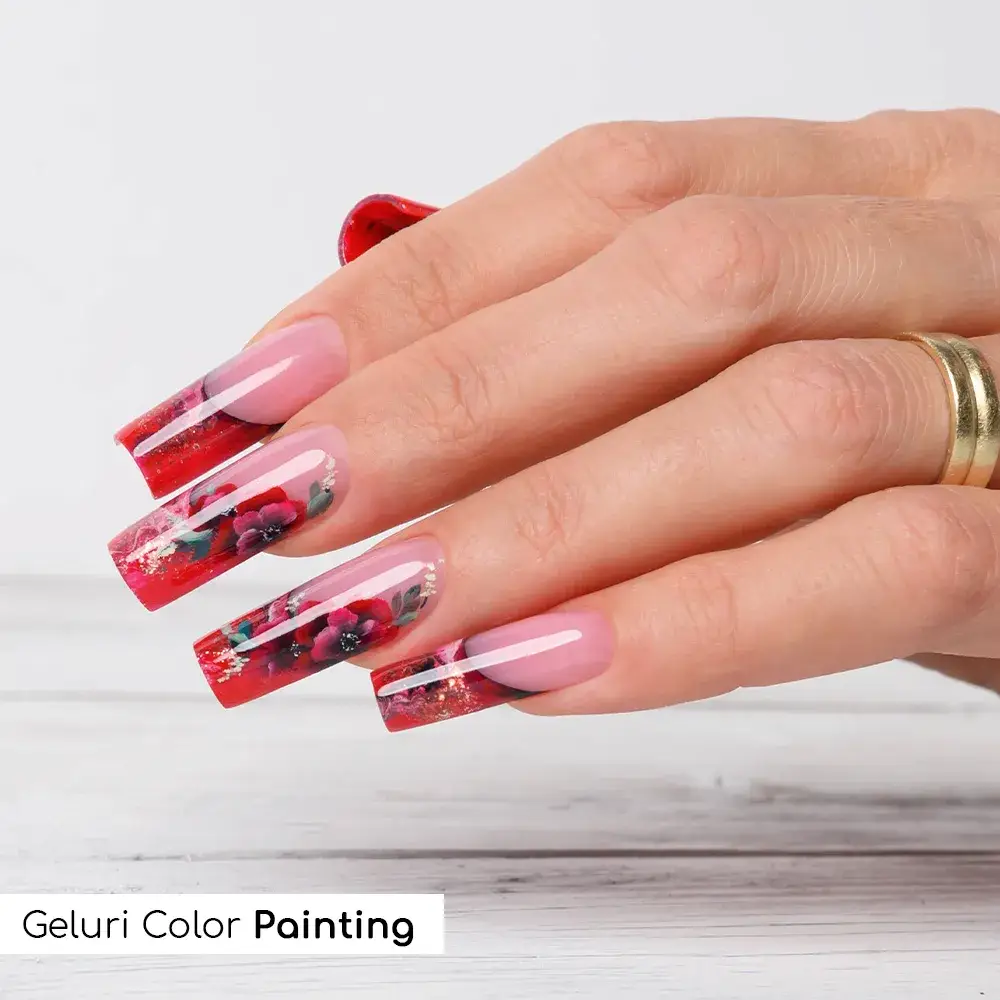 Unghii cu gel UV color Painting 2M Beauty